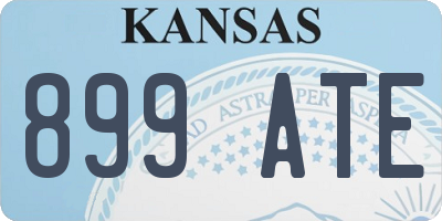 KS license plate 899ATE