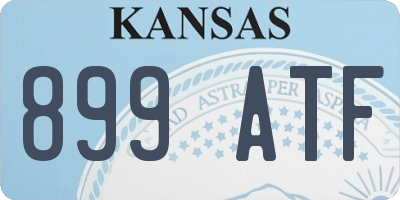 KS license plate 899ATF