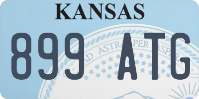 KS license plate 899ATG