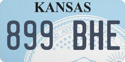 KS license plate 899BHE