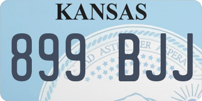 KS license plate 899BJJ
