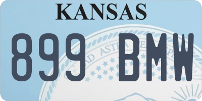 KS license plate 899BMW