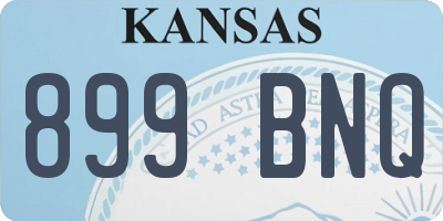 KS license plate 899BNQ