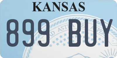 KS license plate 899BUY