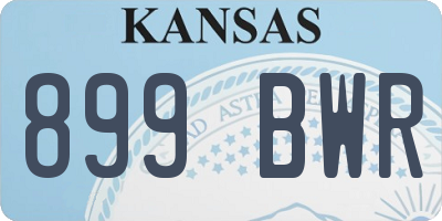KS license plate 899BWR