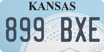 KS license plate 899BXE