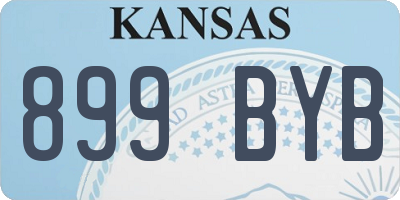 KS license plate 899BYB