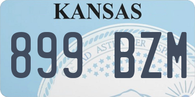 KS license plate 899BZM
