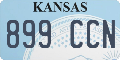 KS license plate 899CCN