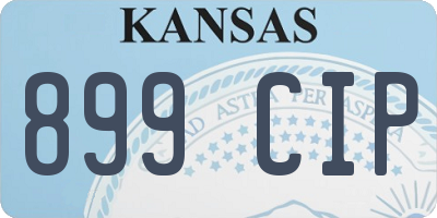 KS license plate 899CIP