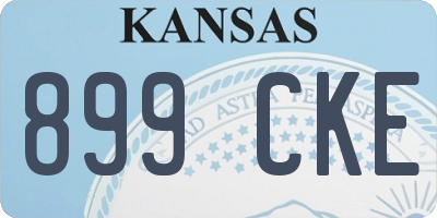 KS license plate 899CKE