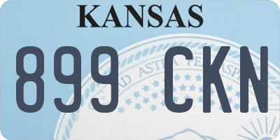 KS license plate 899CKN