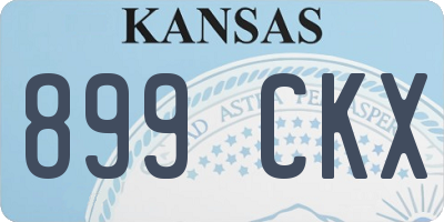 KS license plate 899CKX