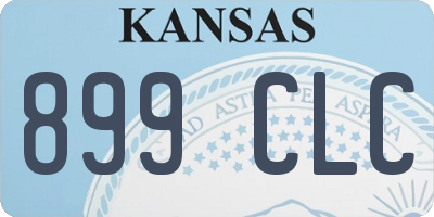 KS license plate 899CLC