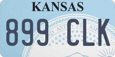 KS license plate 899CLK