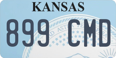 KS license plate 899CMD