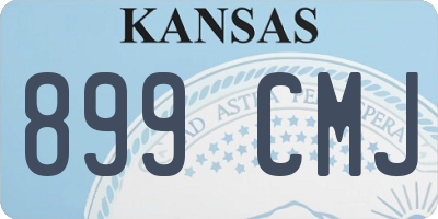 KS license plate 899CMJ