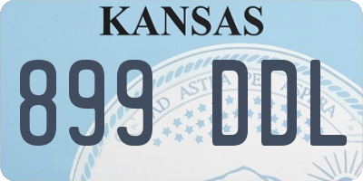 KS license plate 899DDL