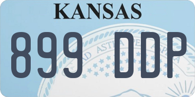 KS license plate 899DDP
