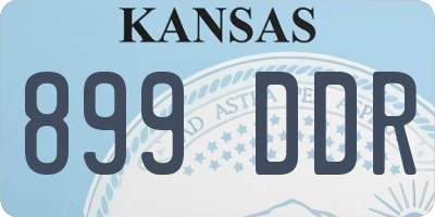 KS license plate 899DDR