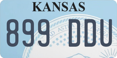 KS license plate 899DDU