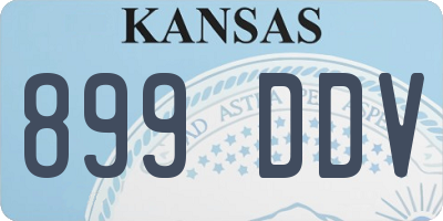 KS license plate 899DDV