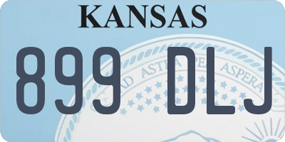 KS license plate 899DLJ