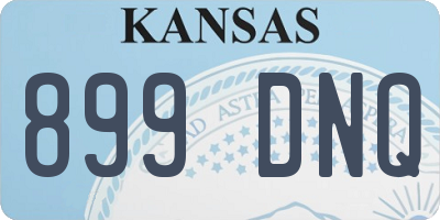 KS license plate 899DNQ