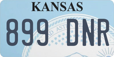 KS license plate 899DNR