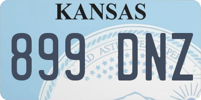 KS license plate 899DNZ