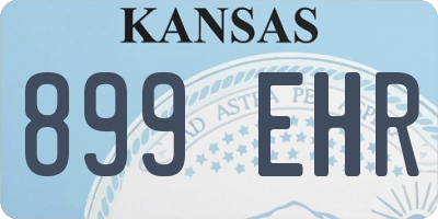 KS license plate 899EHR