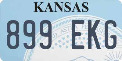 KS license plate 899EKG