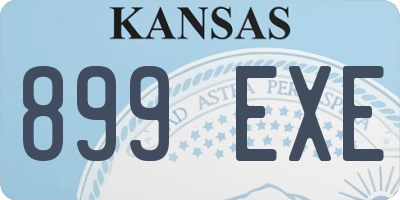 KS license plate 899EXE