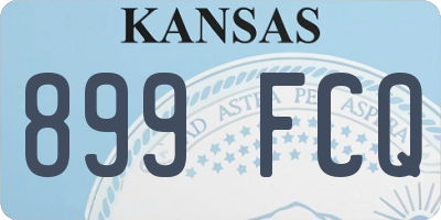 KS license plate 899FCQ