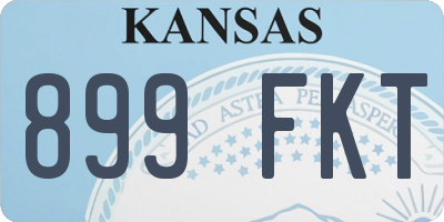 KS license plate 899FKT