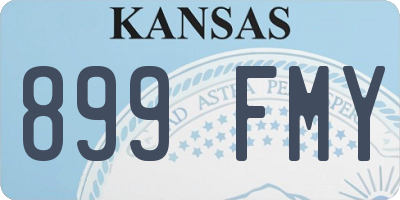 KS license plate 899FMY