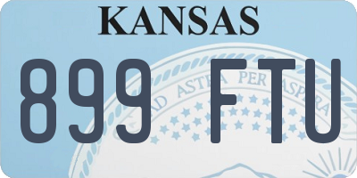 KS license plate 899FTU