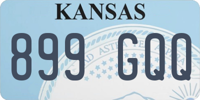 KS license plate 899GQQ