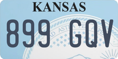 KS license plate 899GQV