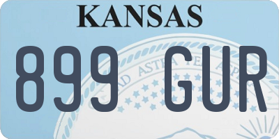 KS license plate 899GUR
