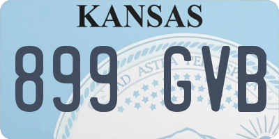 KS license plate 899GVB
