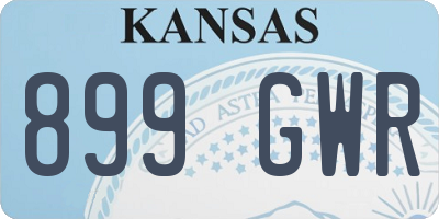 KS license plate 899GWR