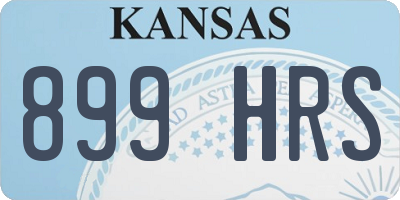 KS license plate 899HRS