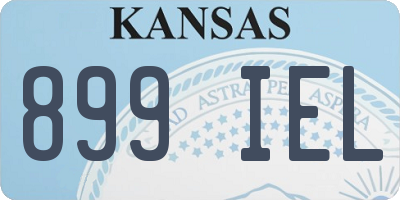 KS license plate 899IEL