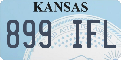 KS license plate 899IFL