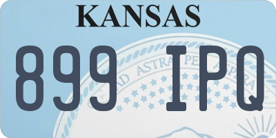 KS license plate 899IPQ