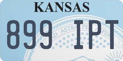 KS license plate 899IPT