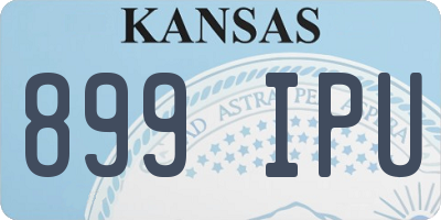 KS license plate 899IPU