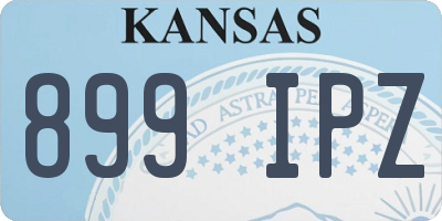 KS license plate 899IPZ