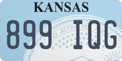 KS license plate 899IQG